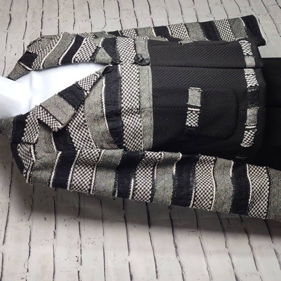 Joseph Ribkoff Multi Textured Wool Blend Jacket - Picture 2 of 11